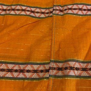 Twin single layer cover, orange, from India, 100% cotton